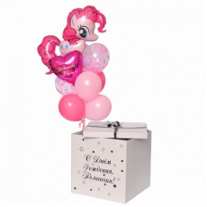 Коробка с шарами "Пинки Пай!"