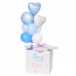 Коробка с шарами "Сюрприз! Мальчик или девочка?"