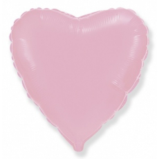 Шар сердце розовый 45 см