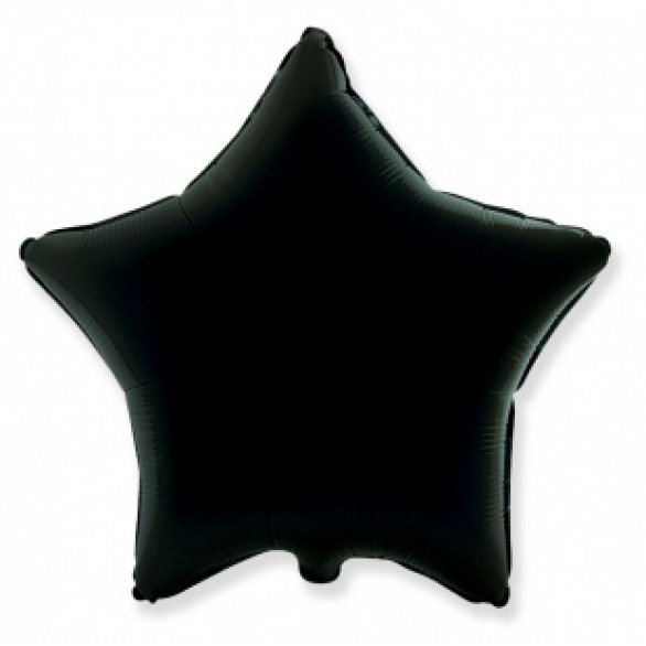 Шар звезда черная 45 см