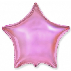 Шар звезда светло-розовая 45 см