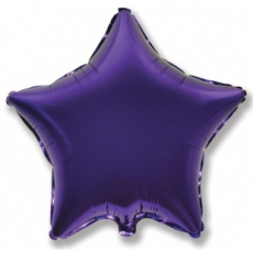 Шар звезда фиолетовая 45 см