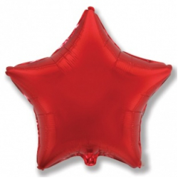 Шар звезда красная 45 см