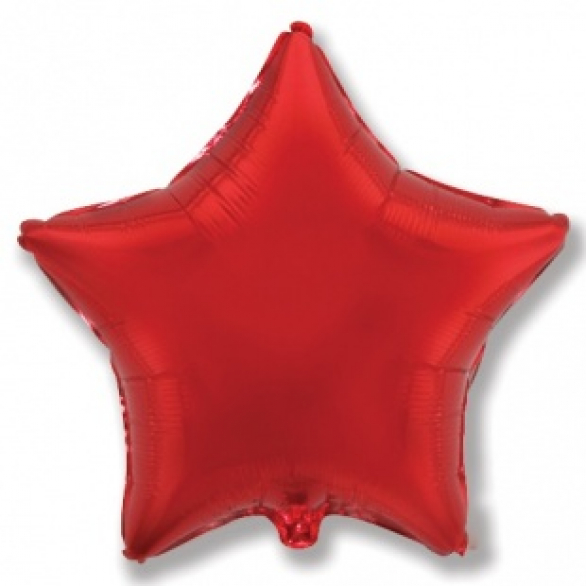 Шар звезда красная 45 см