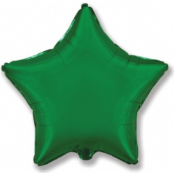 Шар звезда зеленая 45 см