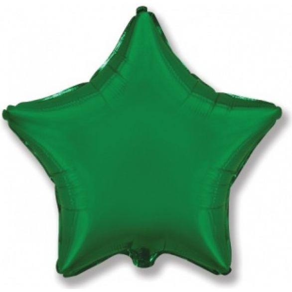 Шар звезда зеленая 45 см