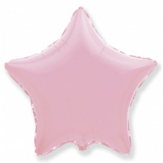Шар звезда розовая 45 см