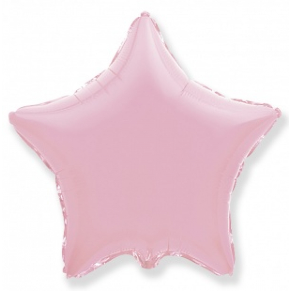 Шар звезда розовая 45 см