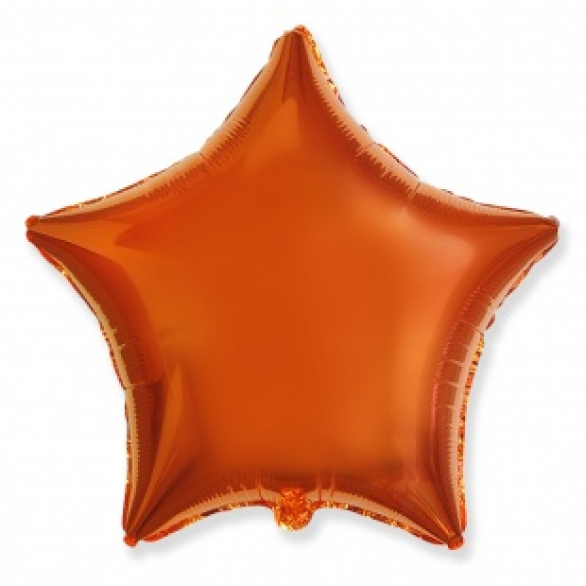Шар звезда оранжевая 45 см