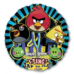 Музыкальный шар Angry Birds 71 см