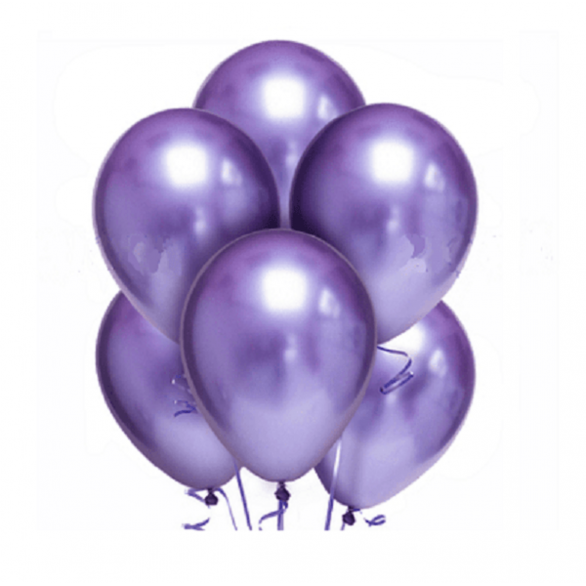 Облако из шаров хром фиолетовый