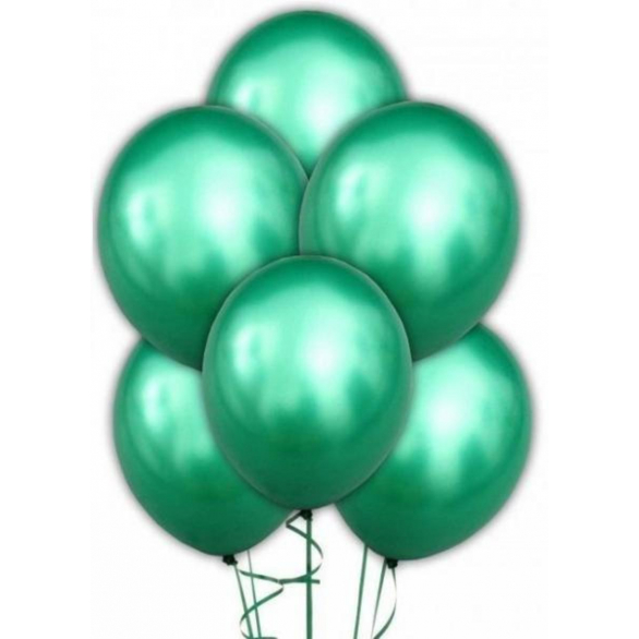 Облако из шаров хром зеленый